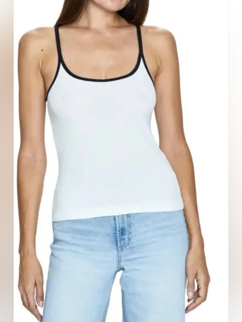 Pistola White/Black Paloma Rib Tank - Large